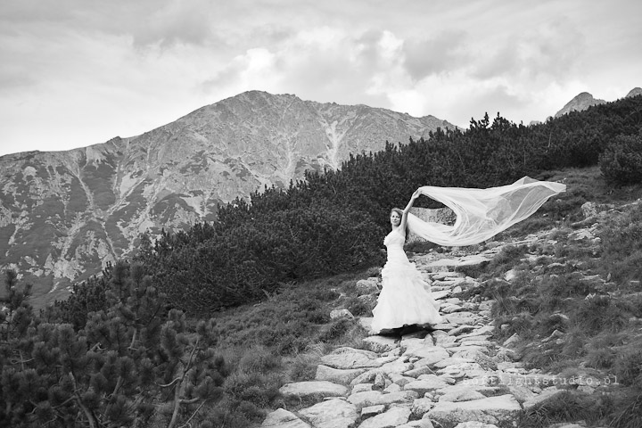 Plener ślubny w górach